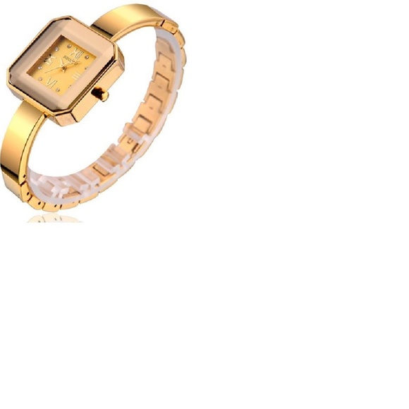 Sousou Watch Large Square Face Crystals Roman Numerals